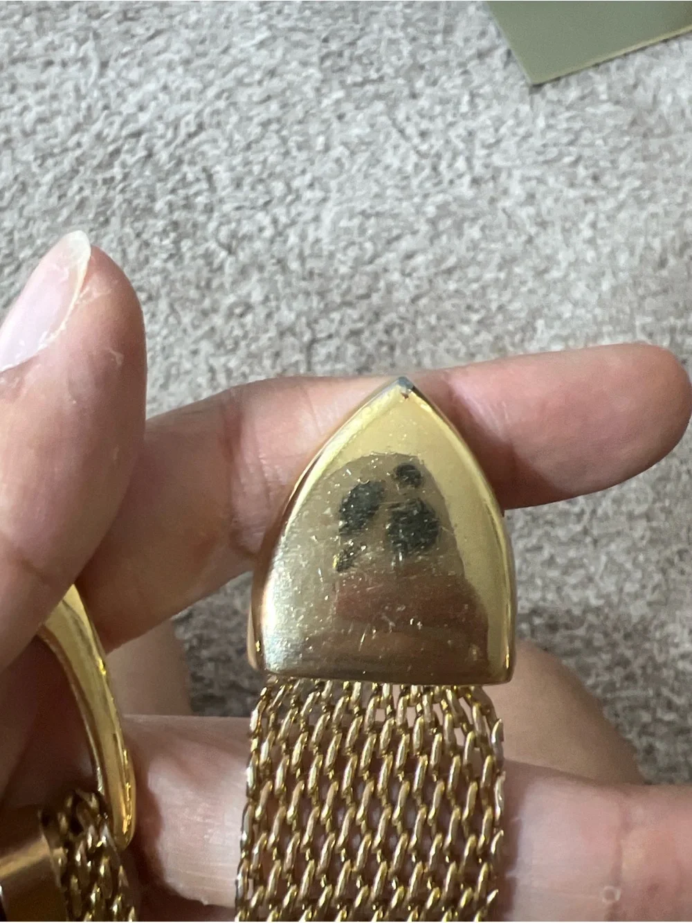 Vintage Gold Mesh Waist Belt with Buckle